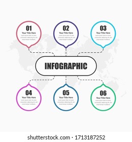 Abstract Business Infographic Element Premium Vector