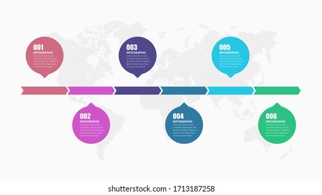 Abstract Business Infographic Element Premium Vector