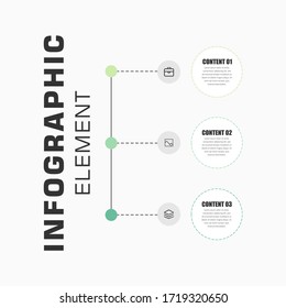 Abstract Business Infographic Element Premium Vector