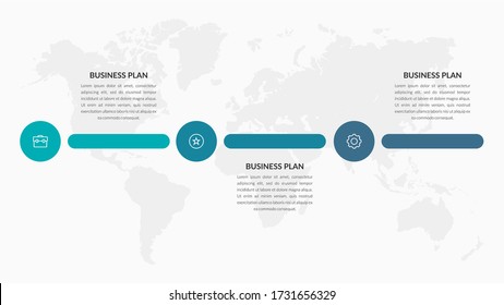 Abstract Business Infographic Element Premium Vector