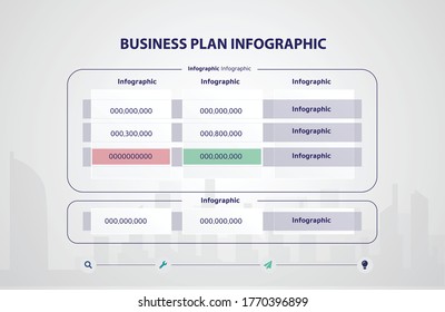 Abstract Business Infographic Element Premium Vector
