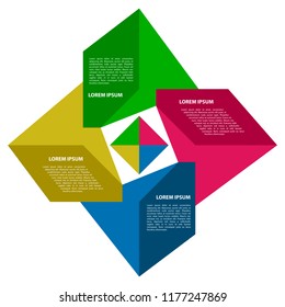 Abstract business infographic image. Vector illustration design