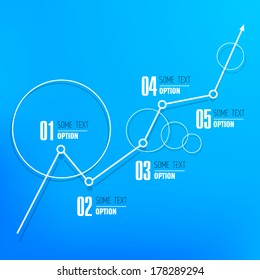 Abstract business infographic steps 01 02 03 04 05