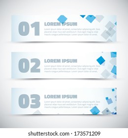 Abstract business infographic vector option banners