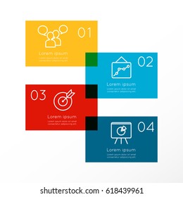 Abstract Business Infographics Options Template.