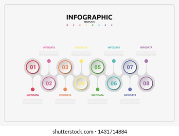 Abstract business infographics template. Illustration vector. Can be used for workflow layout, diagram, business step options, banner, web design. Business data visualization. Process chart.