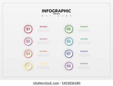 Abstract business infographics template. Illustration vector. Can be used for workflow layout, diagram, business step options, banner, web design. Business data visualization. Process chart.