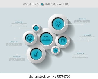 Abstract business infographics. Business template with variants.