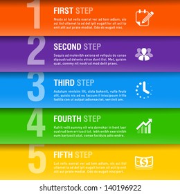Abstract business infographics template. Vector.