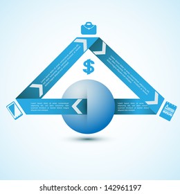 Abstract business infographics template. Vector illustration for your business presentation