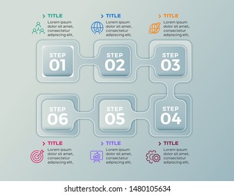Abstract business infographics template. Vector illustration. Can be used for workflow layout, data, business step options, banner.