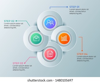 Abstract business infographics template. Vector illustration. Can be used for workflow layout, data, business step options, banner.
