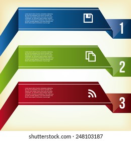 abstract business infographics with text and colors