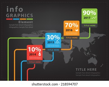 Abstract business infographics Vector Design