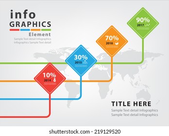 Abstract business infographics Vector Design