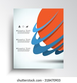 abstract business leaflet brochure corporate background