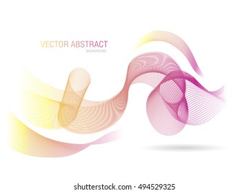 abstract business line wire wave vector background