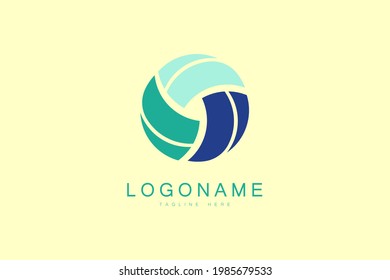 Abstract Business Logo. Circular Ball Symbol. Design Vector Icon Template Element.