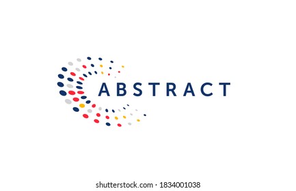 Abstract business logo. Corporate identity design elements. Network connect, integrate, grow concepts. Science technology, health and medical, market logotype. Color Vector brand icons. 3d logo