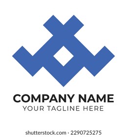 Abstract business logo design template for corporate brand identity