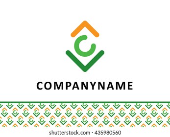 Abstract business logo design template, emblem template editable for your design.