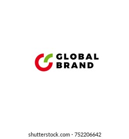 Abstract business logo design template, emblem template editable for your design.