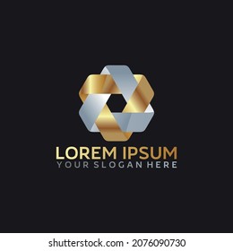 abstract business logo design vector