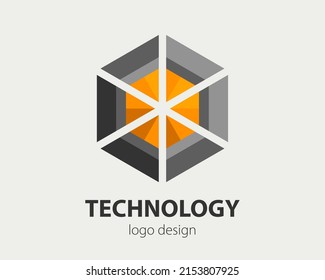 Resumen del diseño del logo comercial. Concepto de logotipo de empresa vectora. Signo corporativo de Haxogen para identidad de marca.