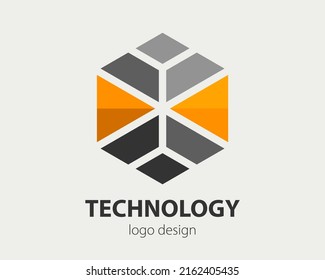 Resumen del diseño del logo comercial. Concepto de logotipo de empresa vectora. Signo corporativo de Haxogen para identidad de marca.
