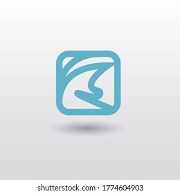 Abstract Business Logo Design, Wave Sea Icon