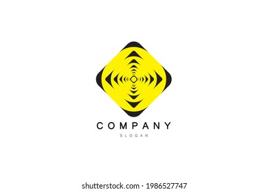 Abstract Business Logo. Diamond step Icon Isolated on white background. design vector template element.