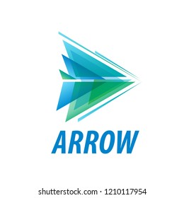 Abstract business logo icon design template with arrow