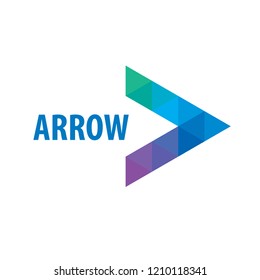 Abstract business logo icon design template with arrow
