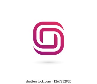 Abstract business logo icon design with letter O