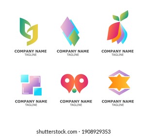 Abstract business logo icon design template