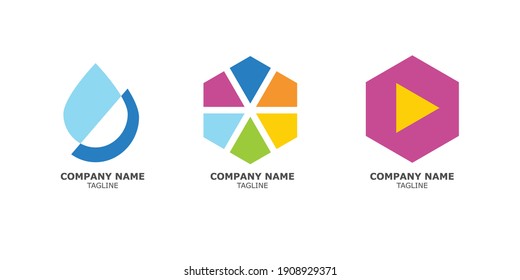Abstract business logo icon design template