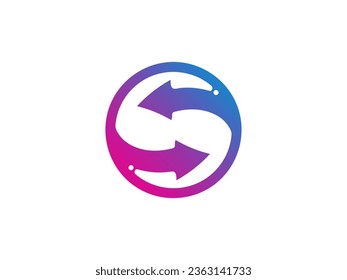 Abstract business logo icon design template with arrow. arrow vector logo