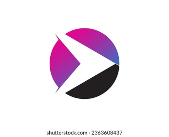 Abstract business logo icon design template with arrow. arrow logo design vector