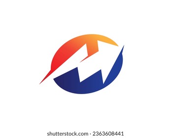 Abstract business logo icon design template with arrow. arrow logo design vector