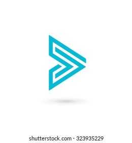 Abstract business logo icon design template with arrow
