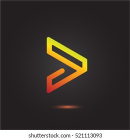 Abstract business logo icon design template with arrow