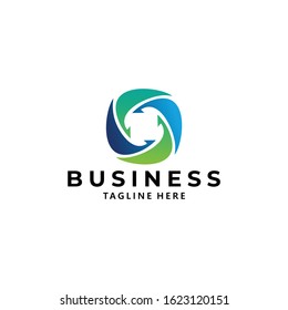 abstract business logo icon vector isolated