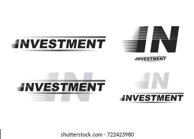 Abstract business logo on theme finance. Flat vector illustration EPS 10
