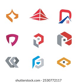 Ilustração de arte vetorial de logotipo de negócios
