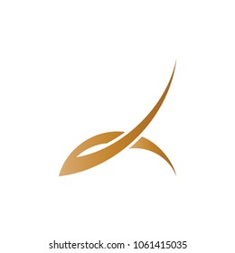 Abstract business logo vector. Design gradient gold on white background. Design print for company identity and element. Set 3