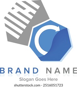 Abstraktes Business-Logo, Vektordesign