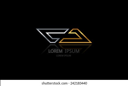 Abstract business logo. Vector logotype design.