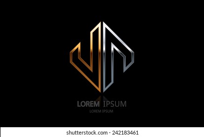 Abstract business logo. Vector logotype design.