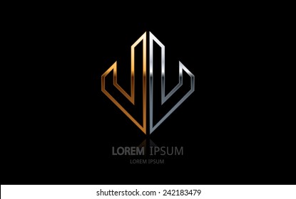 Abstract business logo. Vector logotype design.