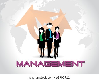 abstract business management background, illustration